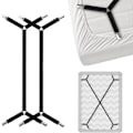 Miniatyrbillede 1 af 2: (2 stk.) Justerbare lagenstrammere med metalklemmer, plastklemmesystem, justerbar