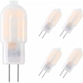 Miniatyrbillede 1 af 5: G4 LED-pære, 5-pak  Tilsvarende halogenpærer, G4 2W LED-pære Energibesparende til spotlamper, DC 12V