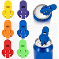 Miniatyrbild 1 av 4: Manuell burköppnare, 6-pack med färgglada läsköppnare