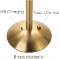 Miniatyrbilde 4 av 5: Trådløs LED-bordlampe, batteridrevet bordlampe, dimbar LED-bordlampe - nattlampe for stue, soverom, 3 lysfarger