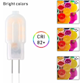 Miniatyrbillede 4 af 5: G4 LED-pære, 5-pak  Tilsvarende halogenpærer, G4 2W LED-pære Energibesparende til spotlamper, DC 12V