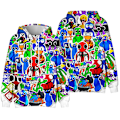 Pikkukuva 1 / 3: Roblox Rainbow Friends Barnkläder Vinterhuppari C C 140cm