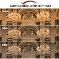 Miniatyrbillede 3 af 5: 42W E14 C35 Dæmpbar Halogenpære AC 220-240V Varmt Hvid 2700K E14 Transparent Halogen Pære (10 stk)  (FMY)