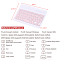 Miniatyrbillede 5 af 5: Trådløst tastatur Tablet Computer Bluetooth Tastatur Mus Sæt Grøn