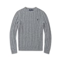 Miniatyrbild 1 av 2: Polo Ralph Lauren Herrtröja Stickad Rundhalslös Lös Avslappnad Långärmad Stickad Tröja Grå Grey M