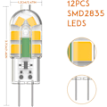 Pikkukuva 4 / 5: G4 LED-lamppu, lamppu 2W 200LM Lämmin valkoinen 3000K 10 kpl
