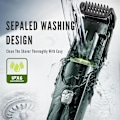 Miniatyrbild 6 av 8: Sladdlös Vakuum Skäggtrimmer, 20 Inställningar med Inbyggd Vakuum Green type C
