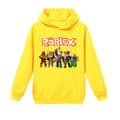 Roblox Hoodie för barn Ytterkläder Tröja gul yellow 100 cm
