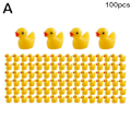 Miniatyrbillede 1 af 5: 100/200 stk Mini Gummiænder Miniatur Resin Ænder Gule Små D 100 stk gule 100 stk 100pcs yellow 100pcs