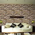 Miniatyrbild 5 av 5: Självhäftande väggpaneler dekorativ steneffekt 3D-paneler PVC stenmur 45cm x 1m