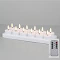PCHero 12-pack Rechargeable LED Tea Lights, Remote Control/Timer Compatible + Charging Station (Party/Decoration)[ZHE]