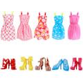 Miniatyrbillede 5 af 5: 60 stk 30cm/11 tommer Barbie tøj og sko tilbehør