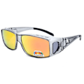 Pikkukuva 2 / 6: Uudet polarisoidut linssit miehille, ajolasit, kalastuslasit, aurinkolasit, peittävät likinäkölasit, käännettävät Polaroid-aurinkolasit, Oculos De Sol Masculino Flip blue reflective