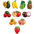 Pikkukuva 1 / 5: Sarjakuva Jääkaappimagneettisetti - 3D-koristeelliset tarrat keittiöön ja kodin sisustukseen[ZHE] fruit