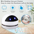Miniatyrbillede 2 af 7: Bordstøvsuger, Bærbar Ledningsfri Minivacuum, USB