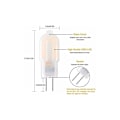 Miniatyrbillede 2 af 5: G4 LED-pære, 5-pak  Tilsvarende halogenpærer, G4 2W LED-pære Energibesparende til spotlamper, DC 12V
