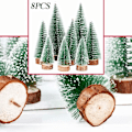 Miniatyrbilde 2 av 8: Miniatyr Sisal Juletre med trebase