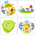 Miniatyrbild 5 av 5: Uppblåsbar Baby Pool Float, Simring för Barn, Poolstol för Småbarn, Vattenleksring [ZHE]