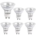 6-pack GU10 35W halogenlampor, 2700K varmvit, dimbar spotlight[ZHE]