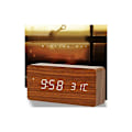 Miniatyrbild 4 av 4: Modern Träklocka - LED Digital Skrivbords Datum Temperatur Luftfuktighet Display 12/2...