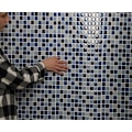 Miniatyrbild 3 av 3: Helvit kakel mosaik (vit "fog") Självhäftande 3D-dekor