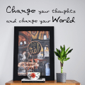 Miniatyrbild 1 av 2: Change your thoughts... Väggord Väggdekor Dekor