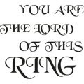 Miniatyrbild 2 av 2: Lord of the Ring Väggord Toalett