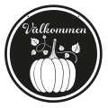 Miniatyrbild 2 av 2: Välkommen pumpa graverad skylt höst