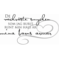 Miniatyrbild 2 av 2: De vackraste smycken väggord väggtext