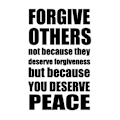 Miniatyrbild 2 av 2: Forgive others Väggord Väggtext
