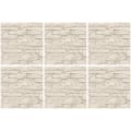 Miniatyrbild 2 av 2: Vit beige stenmur kakeldekor 12-pack