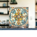 Miniatyrbild 1 av 3: Art nouveau modell 3 självhäftande kakeldekor 12st