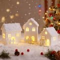 Julby Set Bois Snöig Stuga LED-belysning (Pe)