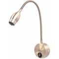 Sänglampa - LARGEIGHT - 3W - LED - 3000K - Flexibel och väggmonterad (Pe)