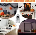 Miniatyrbillede 4 af 7: Vintage Halloween Spøgelse Diskokugle Figur til Festudsmykning (Pe)