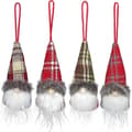 4 stk. julepynt strikkede nissefigurer, julepynt (Peng)