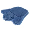 Duschmatta för fötter, ryggskrubbare för lata dagar, väggmonterad kroppsskrubbare (Peng) Blue