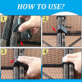 Miniatyrbild 4 av 5: 10 delar Uteplatsmöbler Clips Wicker Furniture Clips Soffa