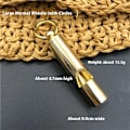 Miniatyrbilde 5 av 5: 4 stk. gyllent fløyte for trenere, fløyte for lærere, høye, skarpe fløyter, flott for dommere (4,7 * 0,9 cm)