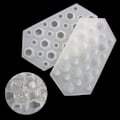 Miniatyrbillede 5 af 5: 2 stk. 3D diamant ædelstens silikoneform, klar silikoneform til fremstilling af lerharpiks epoxy håndværksprojekter
