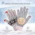 Miniatyrbild 5 av 5: Vinter Touchscreen Handskar Varma Termiska Mjuka Foder Elastiska Manschetter För Acsergery Kvinnor Present