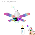 Miniatyrbild 1 av 5: Vit Mini Bluetooth Magic Ball Music Light, Ljus för fester inomhus Färgförändrande glödlampa 24W Aktiverad för festival