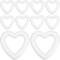 Miniatyrbilde 1 av 4: 10 stk hjerteformet skumkransform DIY krans hjerte skum for bryllup Valentinsdag DIY-prosjekter