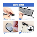 Miniatyrbillede 4 af 5: Net Under Desk Kit, Desk Wire Management Cord Organizer, Invisible Cable Hider Mesh