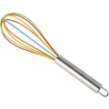 Miniatyrbillede 1 af 5: Silikonepiskeris, Regnbuepiskeris Non Stick Håndpisker 26cm