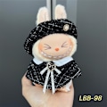 Miniatyrbillede 1 af 3: Labubu Modesæt - Outfit til 15/17cm Plysdukker, V1 V2 Stropper Bukser LBB-98