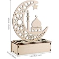 Miniatyrbilde 2 av 5: Ramadan LED-trelampe, Ramadan-lykt LED, Ramadan-dekorasjonslys, dekorative halvmånelykter for fester