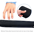 Miniatyrbillede 4 af 4: Ergonomisk håndledsstøtte Memory Foam håndledsstøtte til tastatur og mus håndledsstøttesæt sort