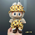 Miniatyrbillede 1 af 3: Labubu Modesæt - Outfit til 15/17cm Plysdukker, V1 V2 Stropper Bukser LBB-119