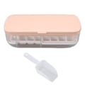 Miniatyrbillede 1 af 5: Isterningform Kit Husholdning 24 Gitter Silikone Fryser Isterningbakke Med Låg Til Køkken Pink